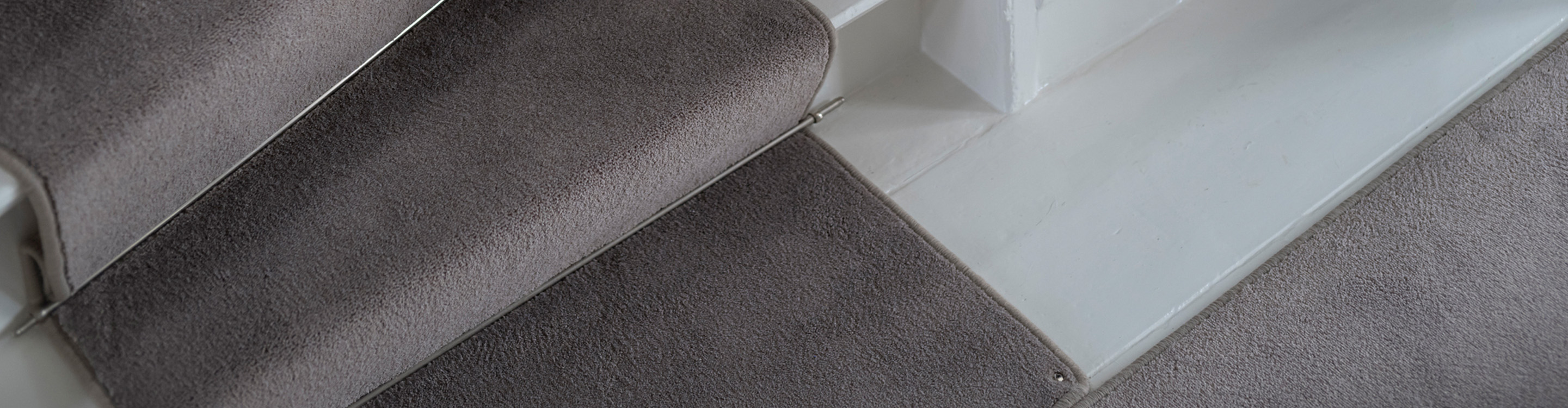 Carpet runner on stairs