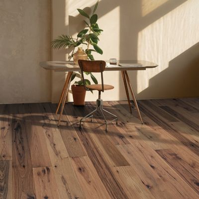 wood look flooring in office