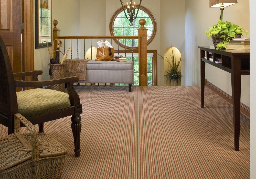 Karastan carpet jensen stripe hallway
