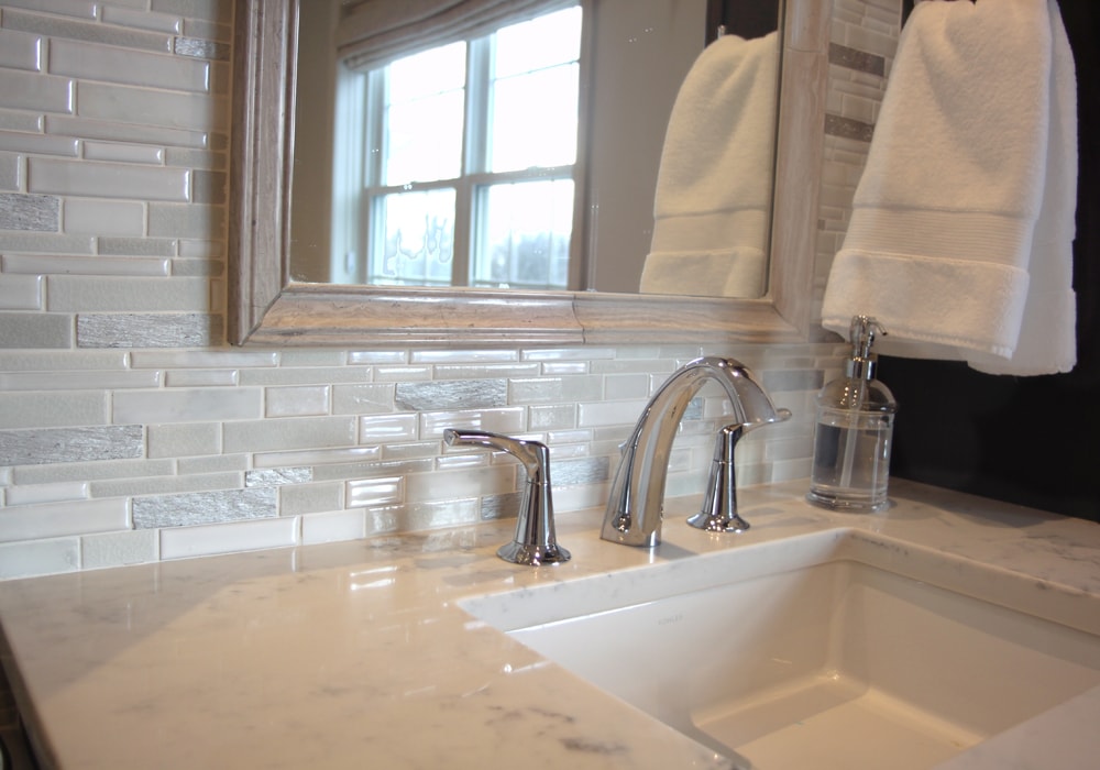 bath wall stone tile mosaic