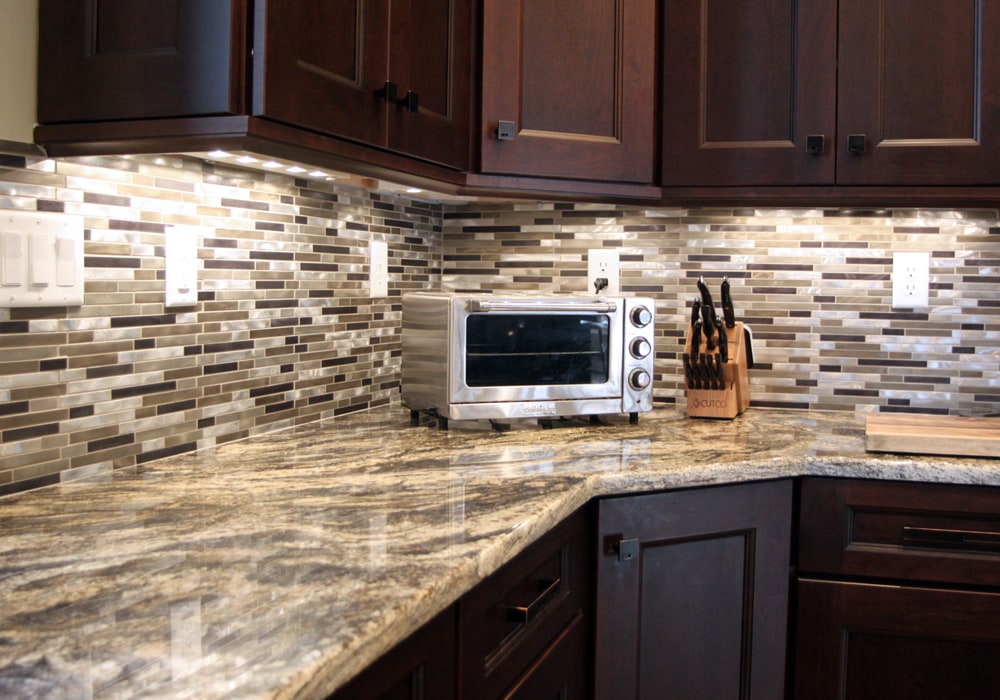 Metal Tile backsplash