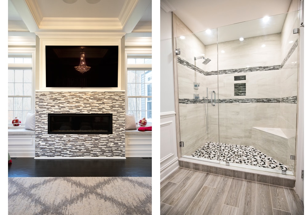 tile backsplash shower