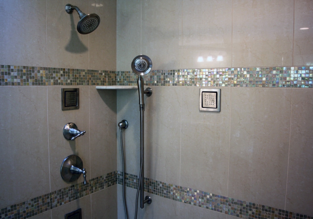 tiled shower mosaic