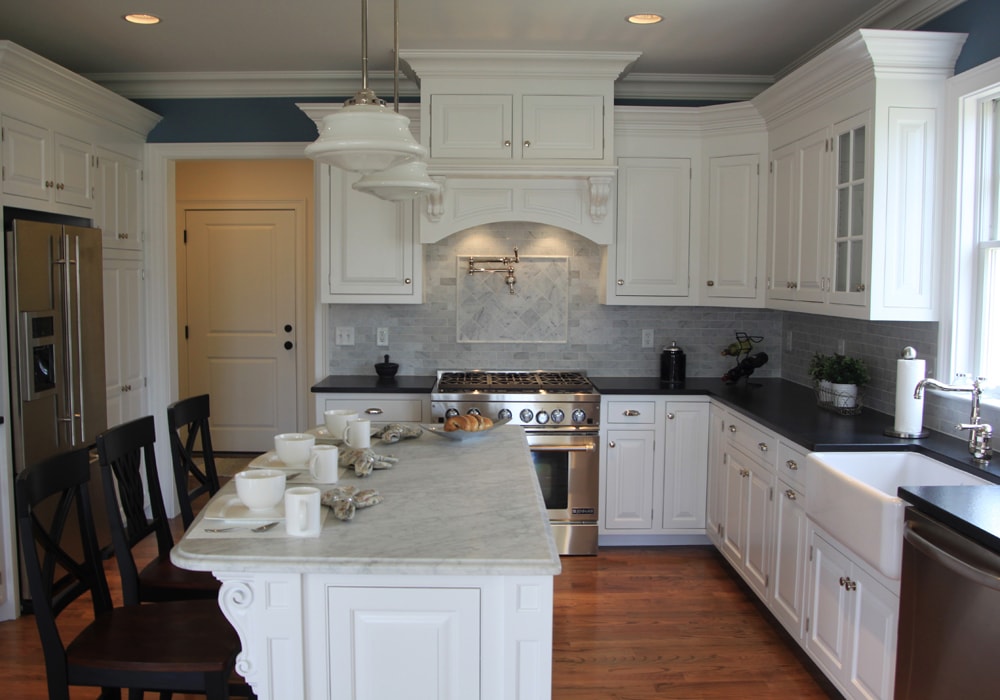 wood kitchen tile backsplash