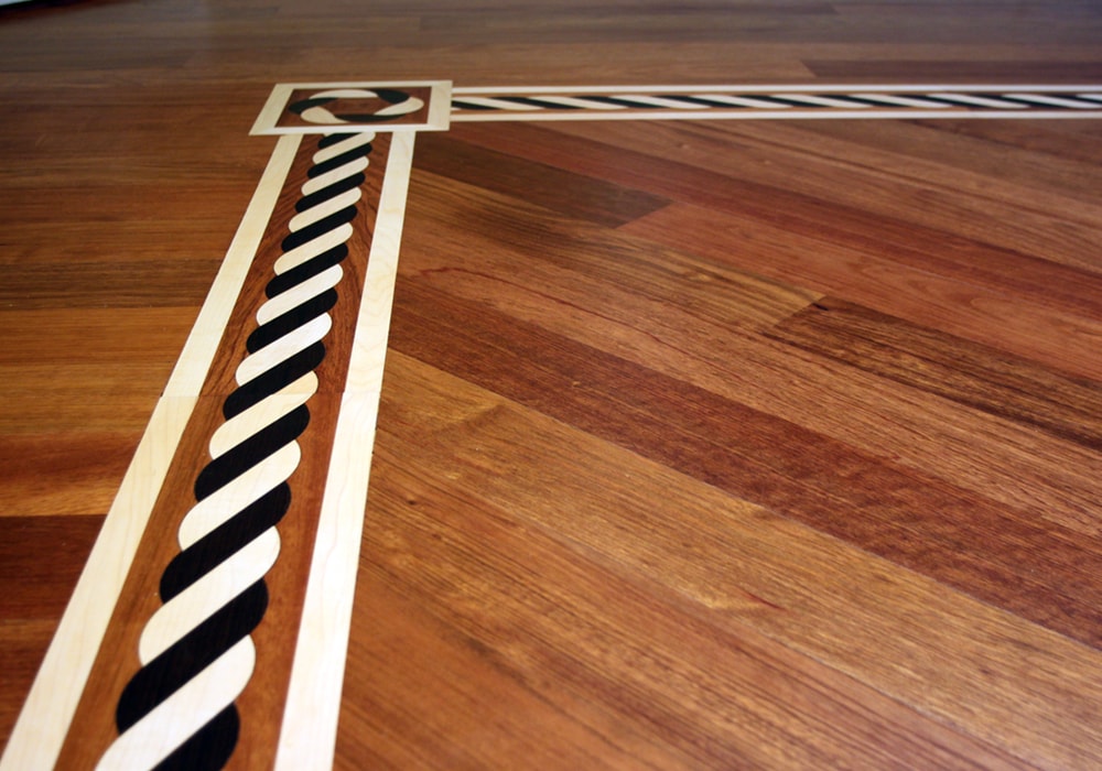 wood floor in-lay