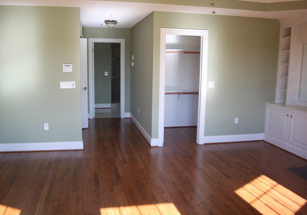 red oak stained hardwood