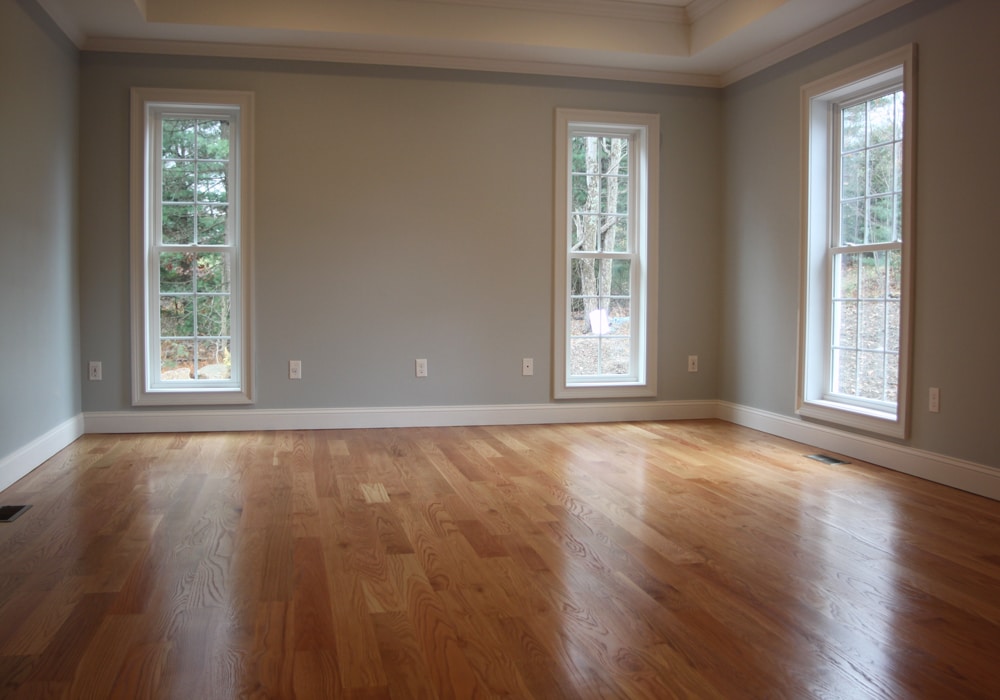 sanded and refinished hardwood