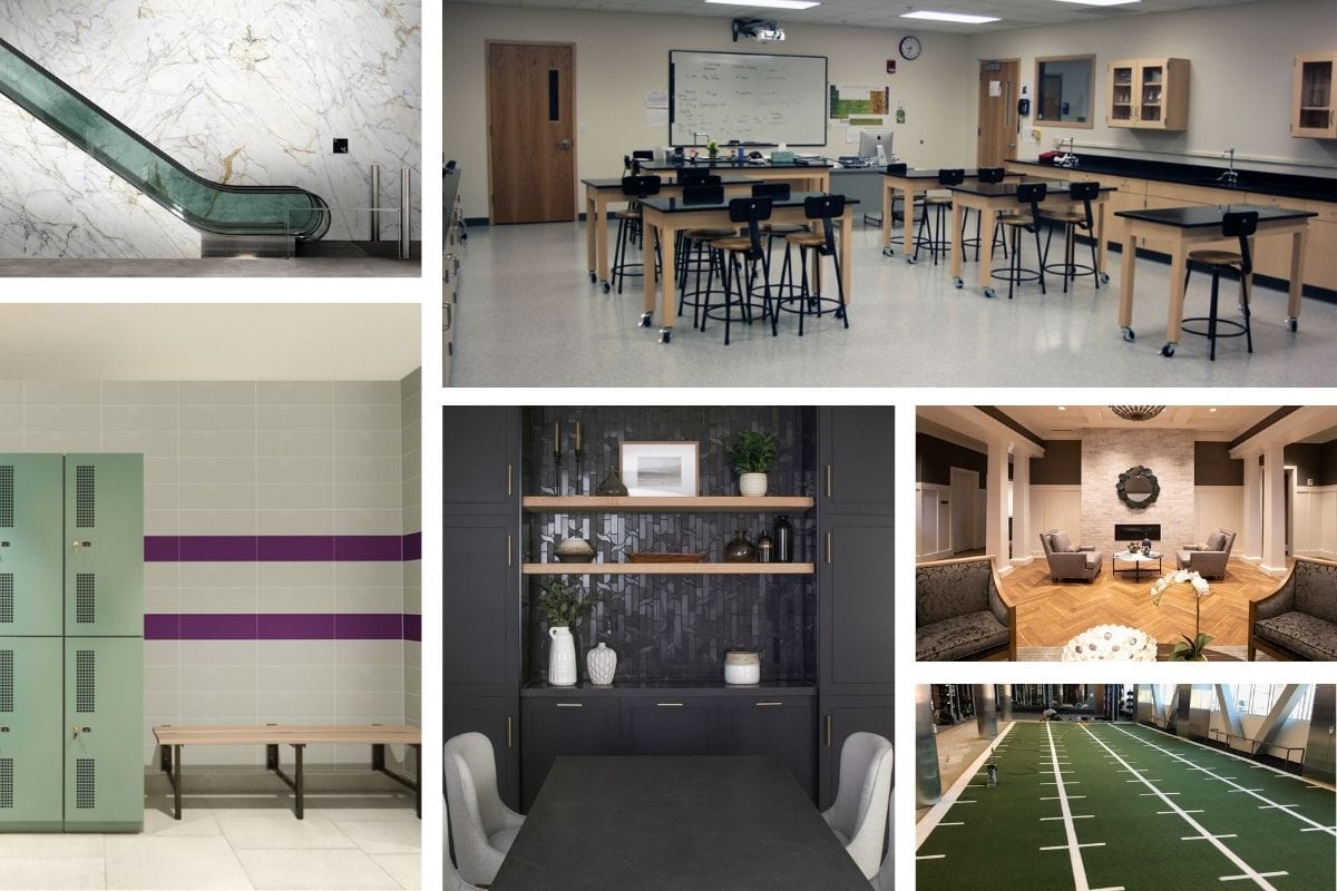 Educational flooring examples