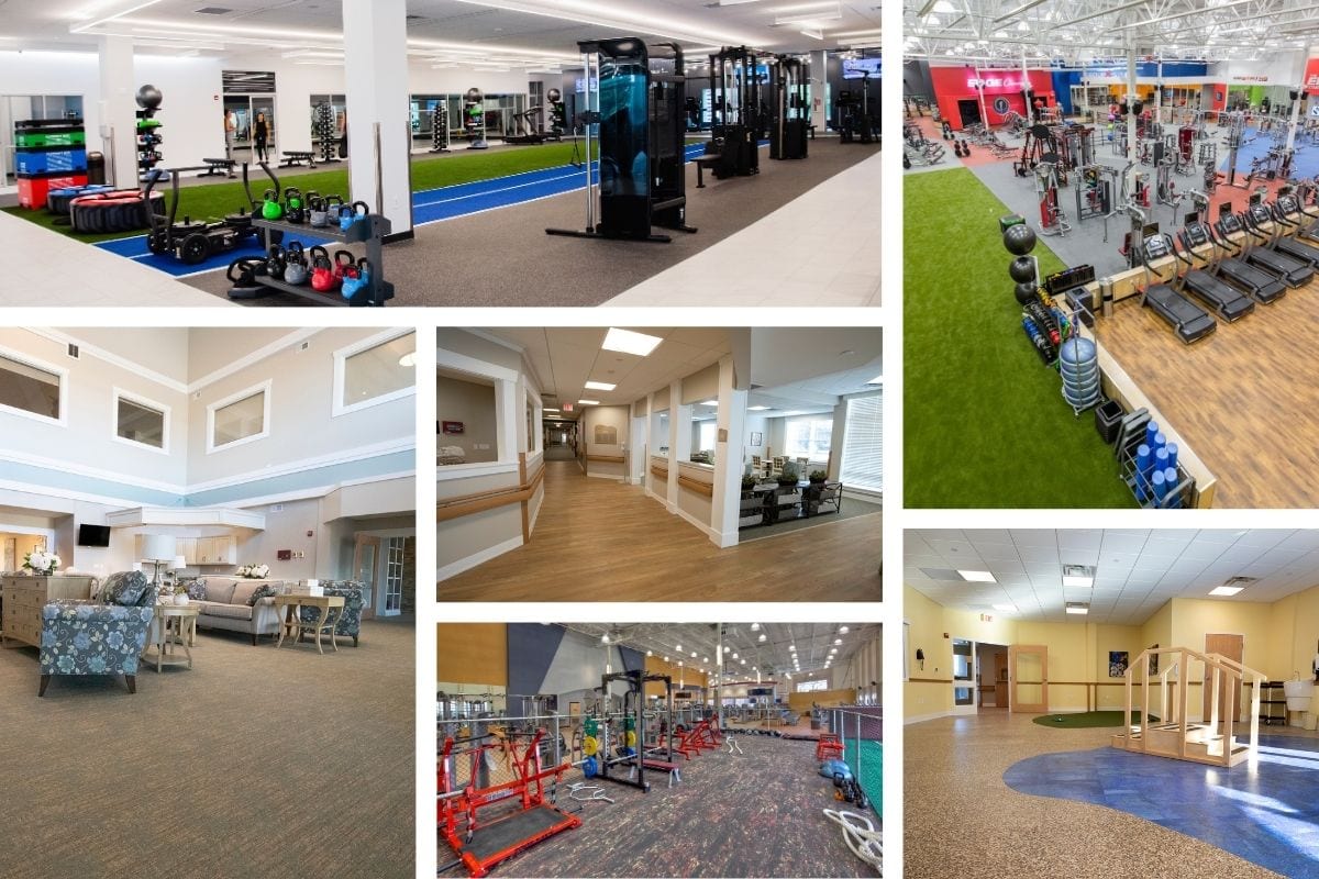 Healthcare flooring examples