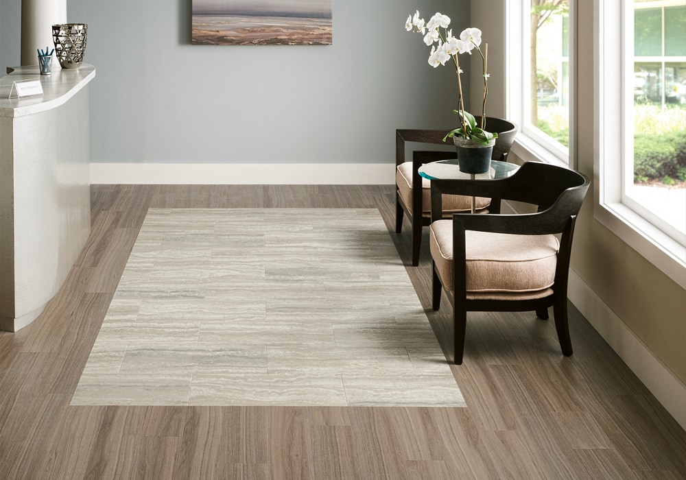 Armstrong Luxe Vinyl Dovetail Empire Walnut Flint Gray